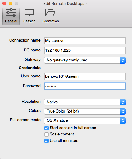 remote for mac desktop client
